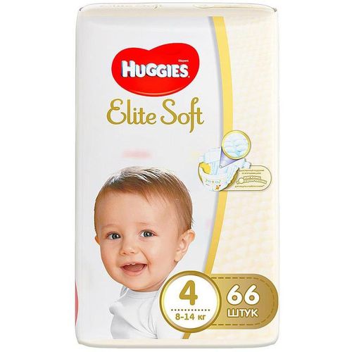 HUGGIES ELITE SOFT 4 ПОДГУЗНИКИ (8-14КГ) ПОДГУЗНИКИ ДЕТСКИЕ №66