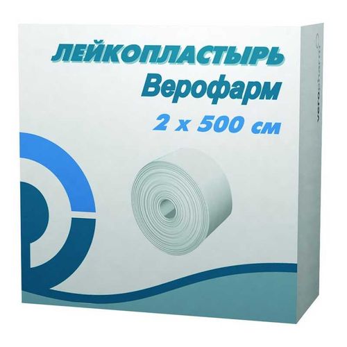 ВЕРОФАРМ ЛЕЙКОПЛАСТЫРЬ ПЛАСТЫРЬ НА ТКАНЕВОЙ ОСНОВЕ 2 СМХ500 СМ №1