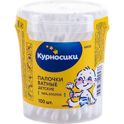 ВАТНЫЕ ПАЛОЧКИ 4353(ПЛАСТ БАНКА) ВАТНЫЕ ПАЛОЧКИ №100
