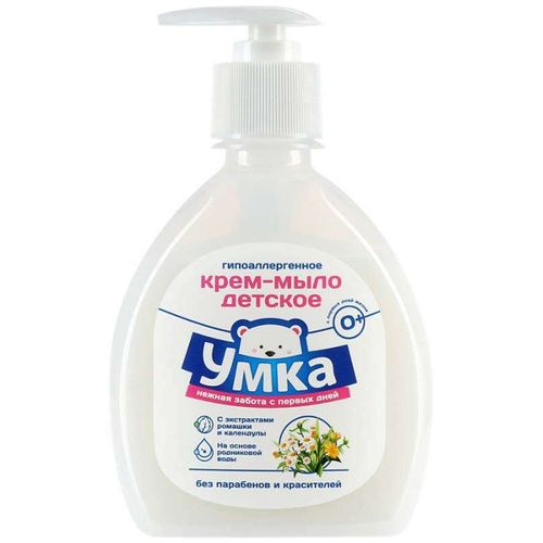 УМКА КРЕМ-МЫЛО ЖИДКОЕ ЭКСТРАКТ ЧЕРЕДЫ/Д-ПАНТЕНОЛ КРЕМ-МЫЛО 300 МЛ №1