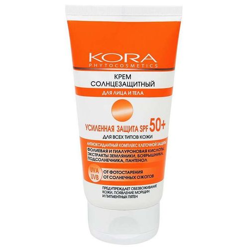 КОРА КРЕМ СОЛНЦЕЗАЩИТНЫЙ Д/ЛИЦА/ТЕЛА SPF 50+ КОСМЕТИЧЕСКИЙ КРЕМ 150 МЛ №1