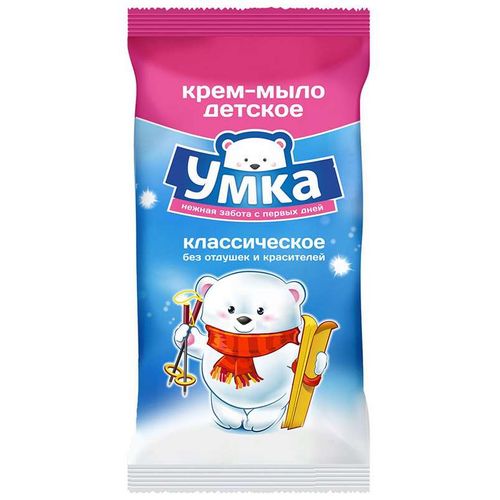 УМКА КРЕМ-МЫЛО КЛАССИЧЕСКОЕ Б/ОТДУШЕК/КРАСИТЕЛЕЙ КРЕМ-МЫЛО 80 Г №1