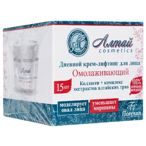 ФЛОРЕСАН АЛТАЙ COSMETICS КРЕМ-ЛИФТИНГ Д/ЛИЦА ДЕНЬ SPF15 (Ф-150) КОСМЕТИЧЕСКИЙ КРЕМ 50 МЛ №1