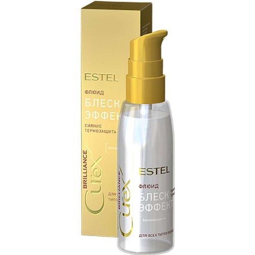 ESTEL CUREX BRILLIANCE ФЛЮИД-БЛЕСК С ТЕРМОЗАЩ Д/ВСЕХ ТИП ВОЛОС ФЛЮИД 100 МЛ №1