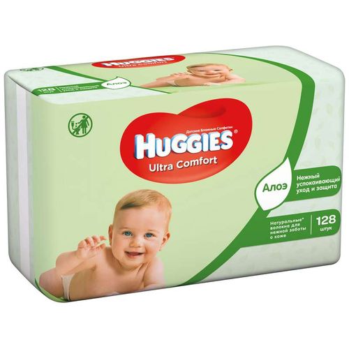 HUGGIES ULTRA COMFORT САЛФЕТКИ ВЛАЖНЫЕ САЛФЕТКИ ВЛАЖНЫЕ ДЕТСКИЕ   №128
