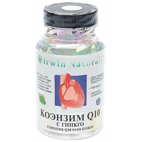 КОЭНЗИМ Q10 С ГИНКГО БИЛОБА КАПСУЛЫ    №100