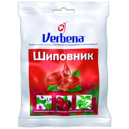 КАРАМЕЛЬ ВЕРБЕНА ШИПОВНИК КАРАМЕЛЬ  60 Г №1