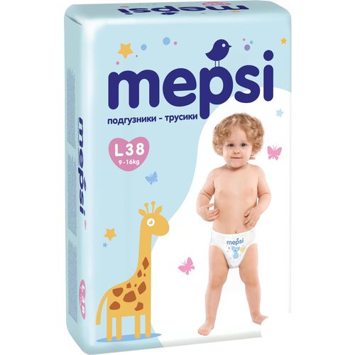 MEPSI ПОДГУЗНИКИ РАЗМЕР L (9-16КГ) ПОДГУЗНИКИ ДЕТСКИЕ №38