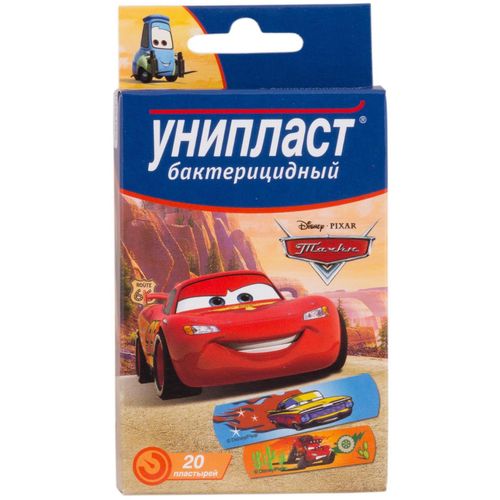УНИПЛАСТ ПЛАСТЫРЬ БАКТЕРИЦИД ДЕТСКИЙ ТАЧКИ ПЛАСТЫРЬ   №20