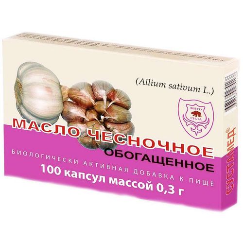 ЧЕСНОЧНОЕ МАСЛО КАПСУЛЫ 300 МГ   №100
