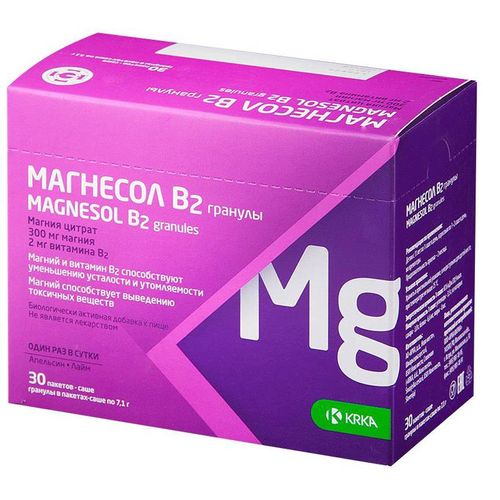 МАГНЕСОЛ В2 ГРАНУЛЫ  7,1 Г №30