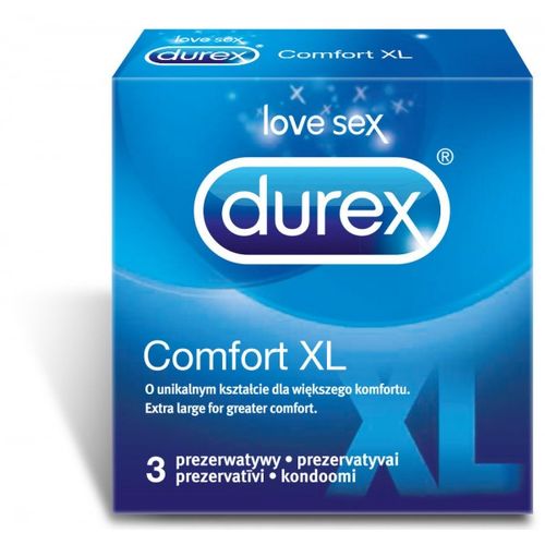 DUREX ПРЕЗЕРВАТИВЫ COMFORT XL (ГЛАДКИЕ УВЕЛИЧЕННОГО РАЗМЕРА) ПРЕЗЕРВАТИВ    №3