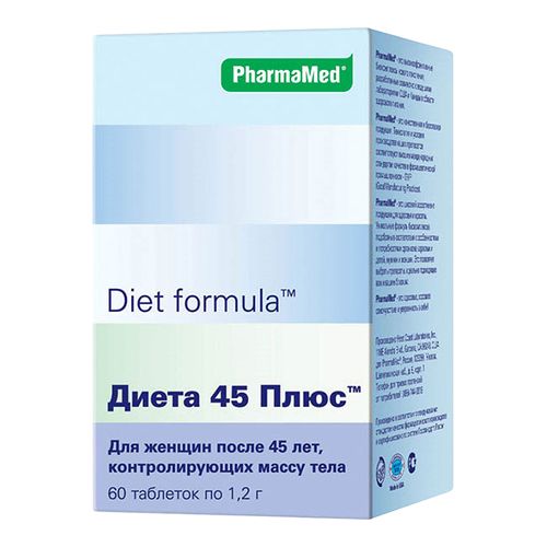 ДИЕТ ФОРМУЛА "ДИЕТА 45 ПЛЮС" ТАБЛЕТКИ    №60