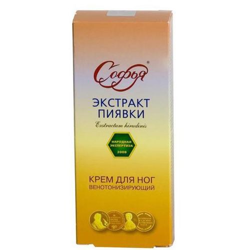 СОФЬЯ КРЕМ Д/НОГ ЭКСТРАКТ ПИЯВКИ КОСМЕТИЧЕСКИЙ КРЕМ 200 МЛ №1