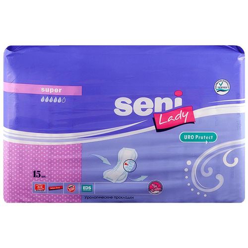 SENI LADY 5 SUPER ПРОКЛАДКИ/ВКЛАДЫШИ УРОЛОГИЧЕСКИЕ ДЛЯ ЖЕНЩИН    №15