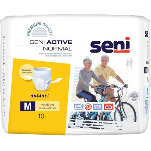 SENI ACTIVE NORMAL ТРУСЫ-ПОДГУЗНИКИ ДЛЯ ВЗРОСЛЫХ MEDIUM ПОДГУЗНИКИ-ТРУСЫ УРОЛОГИЧЕСКИЕ №10