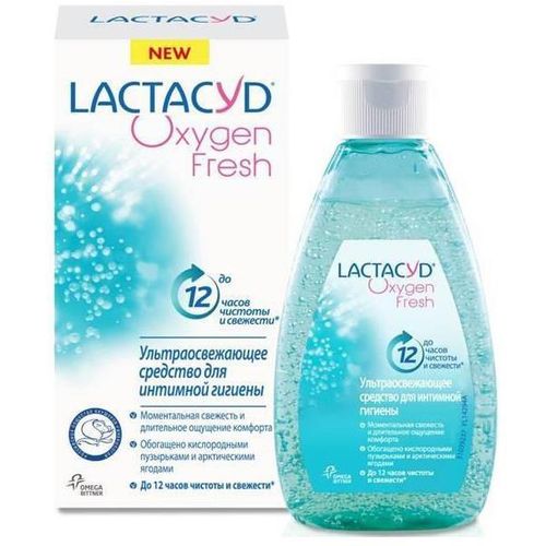 LACTACYD OXYGEN FRESH СРЕДСТВО Д/ИНТИМ ГИГ УЛЬТРАОСВЕЖ ДО 12Ч КОСМЕТИЧЕСКИЕ СРЕДСТВА ПРОЧИЕ 200 МЛ №1