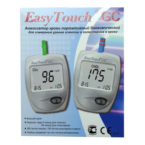 ГЛЮКОМЕТР/БИОХИМ АНАЛИЗАТОР EASY TOUCH GC ГЛЮК/ХОЛЕСТЕРИН ГЛЮКОМЕТР №1