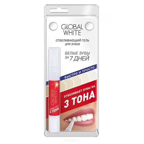 GLOBAL WHITE ГЕЛЬ-КАРАНДАШ ОТБЕЛИВАЮЩИЙ ЗУБНОЙ ГЕЛЬ ОТБЕЛИВАЮЩИЙ 5 МЛ №1
