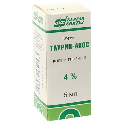 ТАУРИН-АКОС КАПЛИ ГЛАЗНЫЕ 4% 5 МЛ №1