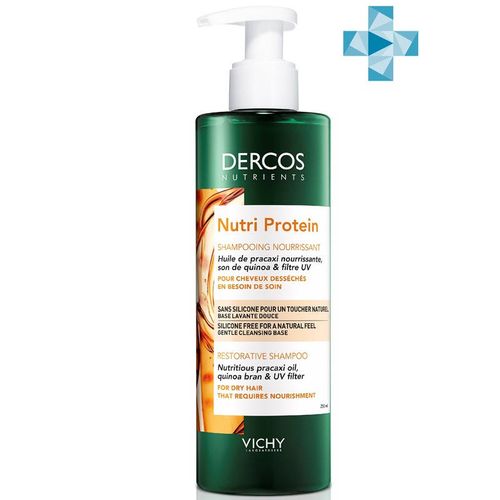 VICHY DERCOS NUTRIENTS NUTRI PROTEIN ШАМПУНЬ ВОССТАНАВЛИВАЮЩ ШАМПУНЬ  250 МЛ №1