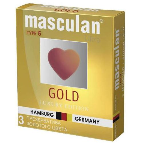 MASCULAN 5 ПРЕЗЕРВАТИВЫ GOLD ПРЕЗЕРВАТИВ №3