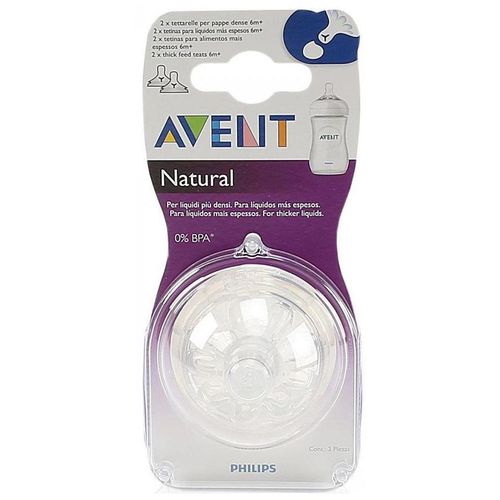 PHILIPS AVENT NATURAL СОСКА СИЛИКОНОВАЯ ДЛЯ ГУСТЫХ ЖИДКОСТЕЙ ОТ 6 МЕС SCF656/27 80560 СОСКА   №2