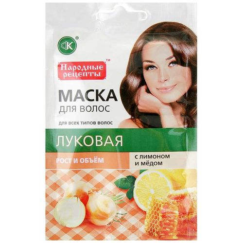 ФИТОКОСМЕТИК МАСКА Д/ВОЛОС ЛУКОВАЯ ЛИМОН МЕД РОСТ/ОБЪЕМ МАСКА ДЛЯ ВОЛОС 30 Г №1