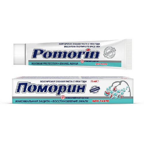 ПОМОРИН З/ПАСТА МАКС ЗАЩИТА+ВОССТАНОВЛЕНИЕ ЭМАЛИ 36% ПОМОРСКИЙ ЩЕЛОК ЗУБНАЯ ПАСТА КОМПЛЕКСНАЯ 75 МЛ №1