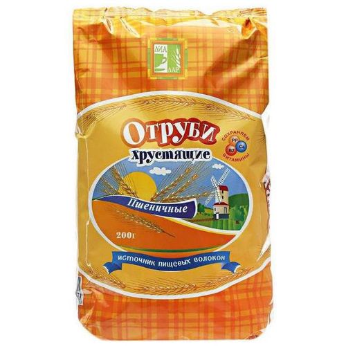 ОТРУБИ ПШЕНИЧНЫЕ ГРАНУЛЫ  200 Г №1