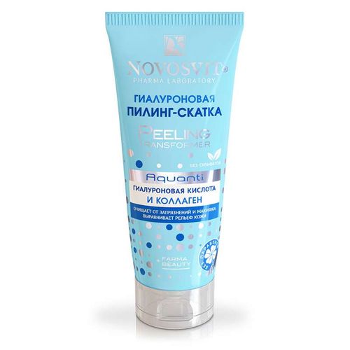 NOVOSVIT ПИЛИНГ-СКАТКА Д/ЛИЦА ГИАЛУРОНОВАЯ AQUANTI ПИЛИНГ ДЛЯ ЛИЦА 100 МЛ №1