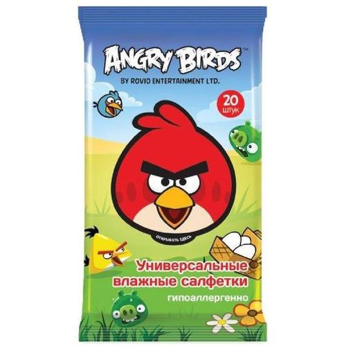 ANGRY BIRDS САЛФЕТКИ УНИВЕРСАЛЬНЫЕ САЛФЕТКИ ВЛАЖНЫЕ ДЕТСКИЕ   №15