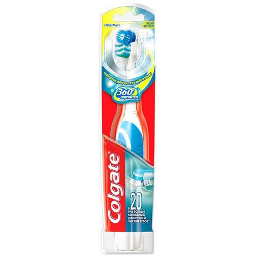 COLGATE ЗУБН ЩЕТКА 360 СУПЕРЧИСТОТА КОМПАКТ СРЕДНЯЯ ЗУБНАЯ ЩЕТКА   №1