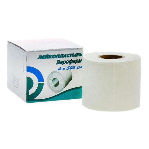 ВЕРОФАРМ ЛЕЙКОПЛАСТЫРЬ ПЛАСТЫРЬ НА ТКАНЕВОЙ ОСНОВЕ 4 СМХ500 СМ №1
