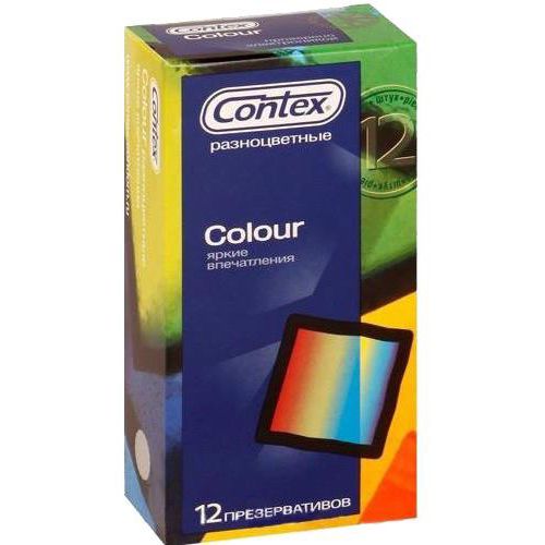 CONTEX ПРЕЗЕРВАТИВЫ ЦВЕТНЫЕ COLOR ПРЕЗЕРВАТИВ №12
