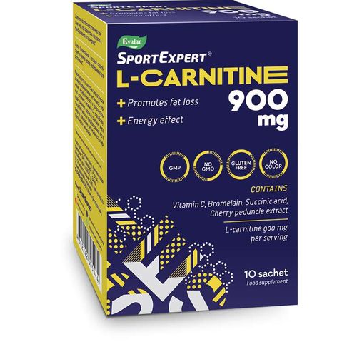 ЭВАЛАР SPORTEXPERT L-CARNITINE (L-КАРНИТИН) ПОРОШОК 900 МГ 3,5 Г №10