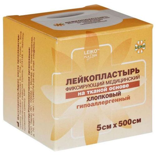 LEIKO ПЛАСТЫРЬ НА ТКАНЕВ ОСНОВЕ 5СМХ500СМ ПЛАСТЫРЬ НА ТКАНЕВОЙ ОСНОВЕ   №1