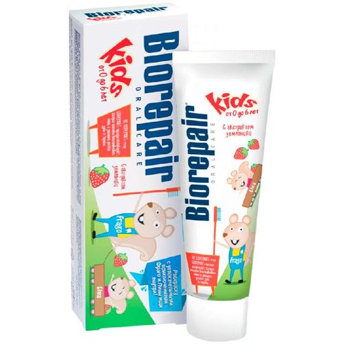 BIOREPAIR ЗУБН ПАСТА Д/ДЕТЕЙ JUNIOR STRAWBERRY/КЛУБНИКА С 0-13 ЛЕТ ЗУБНАЯ ПАСТА ДЕТСКАЯ 50 МЛ №1