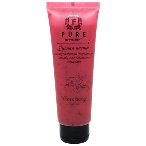 PRESIDENT ЗУБН ПАСТА PURE КЛЮКВА 100 Г ЗУБНАЯ ПАСТА ЕЖЕДНЕВНАЯ 115 Г №1