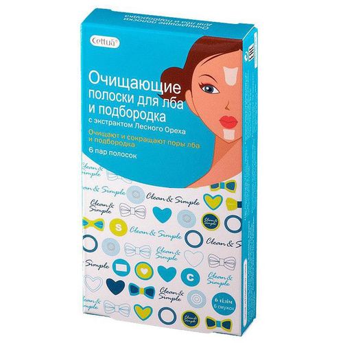 CETTUA ПОЛОСКИ Д/ЛБА/ПОДБОРОДКА ОЧИЩАЮЩИЕ МАСКА ТКАНЕВАЯ   №6