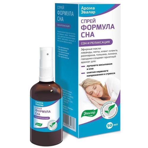 АРОМА ЭВАЛАР ФОРМУЛА СНА КОСМЕТИЧЕСКИЙ СПРЕЙ 50 МЛ №1