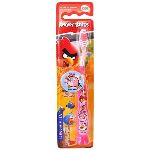 LONGA VITA ЗУБ ЩЕТКА ANGRY BIRDS ОТ 5 ЛЕТ ЗУБНАЯ ЩЕТКА ДЕТСКАЯ   №1