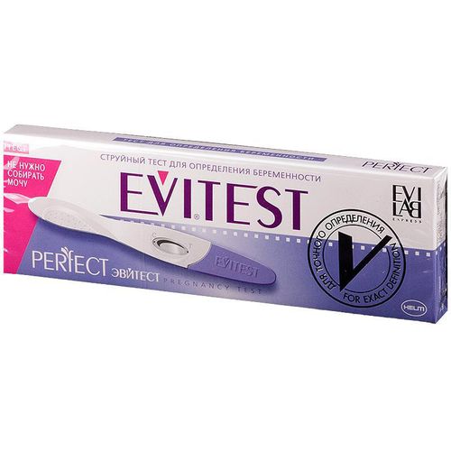 EVITEST PERFECT СТРУЙНЫЙ С КАССЕТОЙ-ДЕРЖАТЕЛЕМ ТЕСТ НА БЕРЕМЕННОСТЬ ТЕСТ НА БЕРЕМЕННОСТЬ №1
