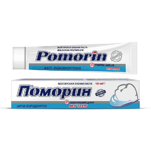 ПОМОРИН З/ПАСТА АНТИ-ПАРОДОНТОЗ 10% ПОМОРСКИЙ ЩЕЛОК ЗУБНАЯ ПАСТА ДЛЯ ЗАЩИТЫ ДЕСЕН 100 МЛ №1