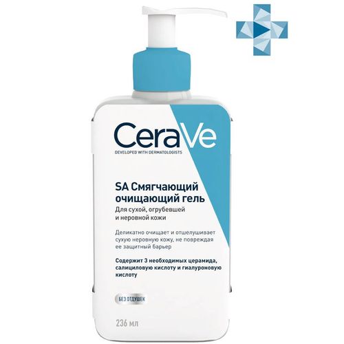 CERAVE SA СМЯГЧАЮЩ/ОЧИЩАЮЩ ГЕЛЬ Д/ЛИЦА/ТЕЛА СУХАЯ/ОГРУБЕВШ/НЕРОВ КОЖА КОСМЕТИЧЕСКИЙ ГЕЛЬ  236 МЛ №1
