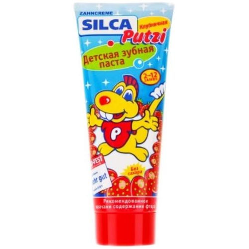 SILCA-PUTZI ЗУБН ПАСТА ДЕТСКАЯ КЛУБНИЧНАЯ ЗУБНАЯ ПАСТА ДЕТСКАЯ 75 МЛ №1