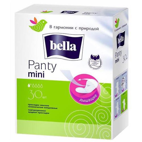 BELLA PANTY ПРОКЛАДКИ ЕЖЕДНЕВНЫЕ MINI ПРОКЛАДКИ ЖЕНСКИЕ ГИГИЕНИЧЕСКИЕ ЕЖЕДНЕВНЫЕ №30