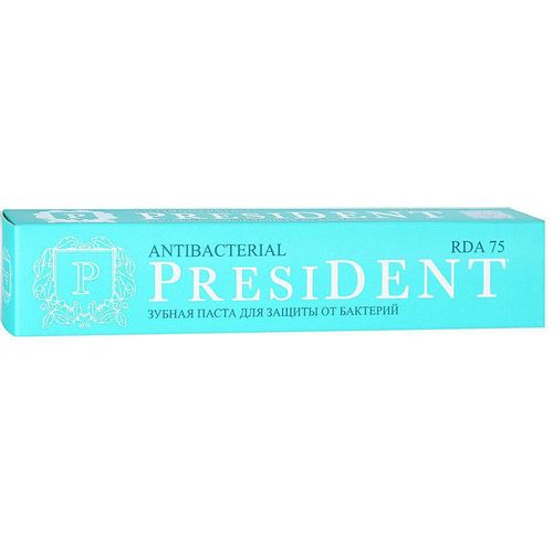 PRESIDENT ЗУБН ПАСТА ANTIBACTERIAL ЗУБНАЯ ПАСТА АНТИБАКТЕРИАЛЬНАЯ 75 МЛ №1