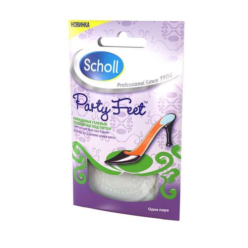 SCHOLL PARTY FEET ПОДУШЕЧКИ ГЕЛЕВЫЕ НЕВИДИМЫЕ ПОД ПЯТКИ ПОДУШЕЧКИ ГЕЛЕВЫЕ   №2