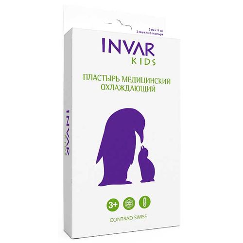 INVAR KIDS ПЛАСТЫРЬ МЕДИЦИНСКИЙ ОХЛАЖДАЮЩИЙ 5 СМХ11 СМ ПЛАСТЫРЬ   №6